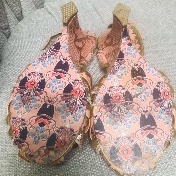 Size 38 Irregular Choice slingback, wedge heel, pumps - Picture 2 of 6